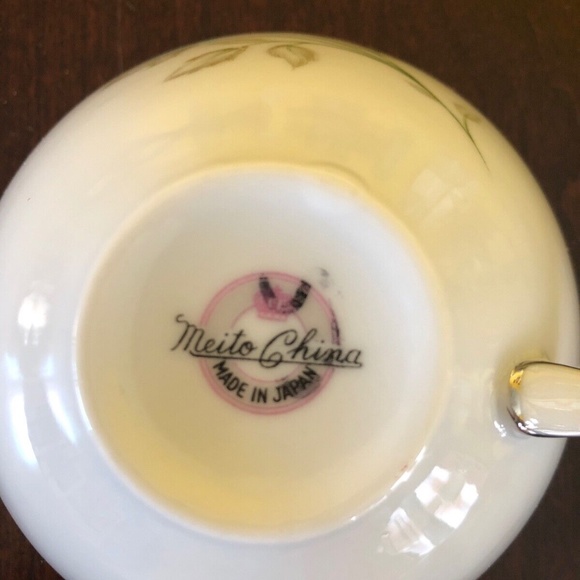 Vintage MEITO CHINA Hand Painted Made in Japan Tea cup 1930's - Picture 3 of 3